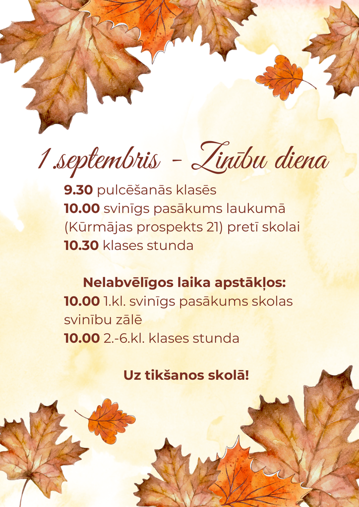 1. septembrī